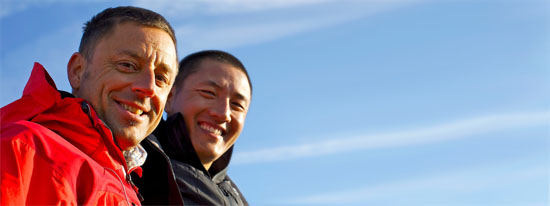 Christoph Bründl und Lama Tulku Lobsang